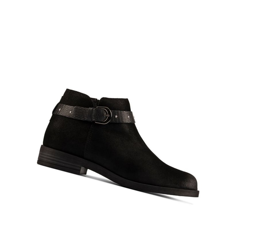 Botines Clarks Demi 2 Tone Cuero Mujer Negras | AMKU-08357