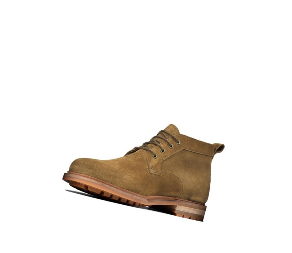 Botines Clarks Foxwell Mid Cuero Hombre Marrones | CYPR-41380