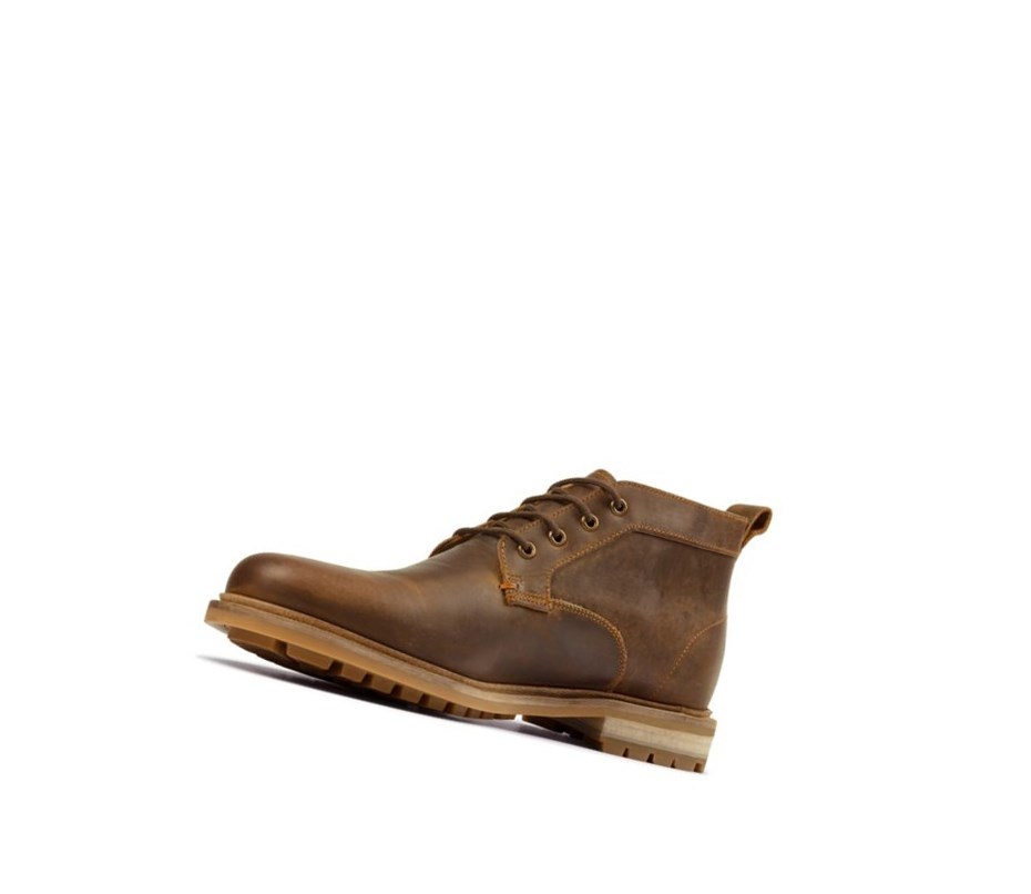 Botines Clarks Foxwell Mid Cuero Hombre Marrones Oscuro | CZES-27935