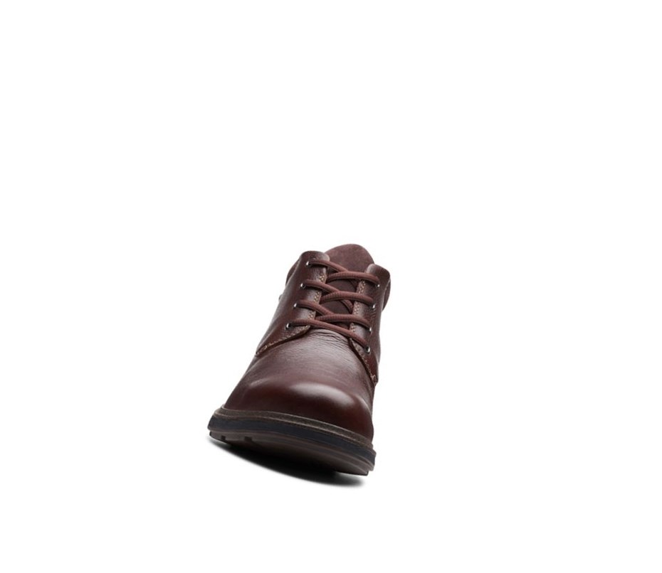 Botines Clarks Un Tread Up Gore-tex Cuero Hombre Marrones Oscuro | QGKX-92370