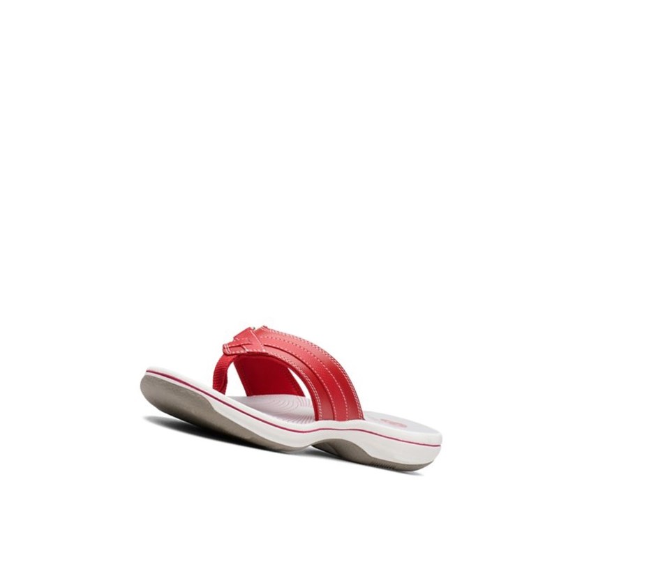 Chanclas Clarks Brinkley Sea Mujer Rojas | KOXR-49278