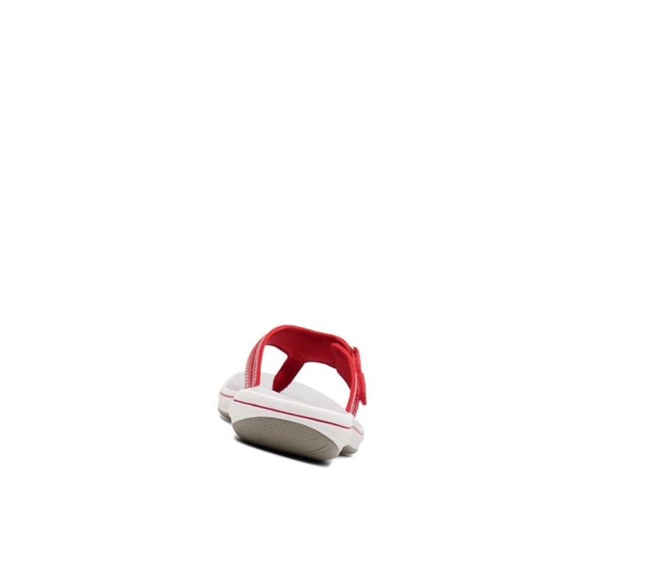 Chanclas Clarks Brinkley Sea Mujer Rojas | KOXR-49278