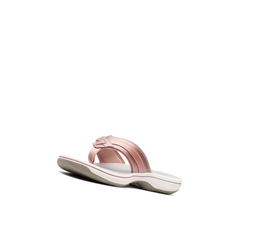 Chanclas Clarks Brinkley Sea Mujer Rosas Doradas | BLRD-03126