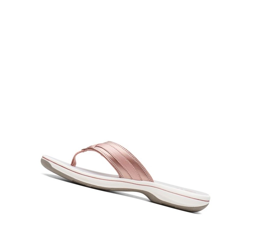 Chanclas Clarks Brinkley Sea Mujer Rosas Doradas | BLRD-03126