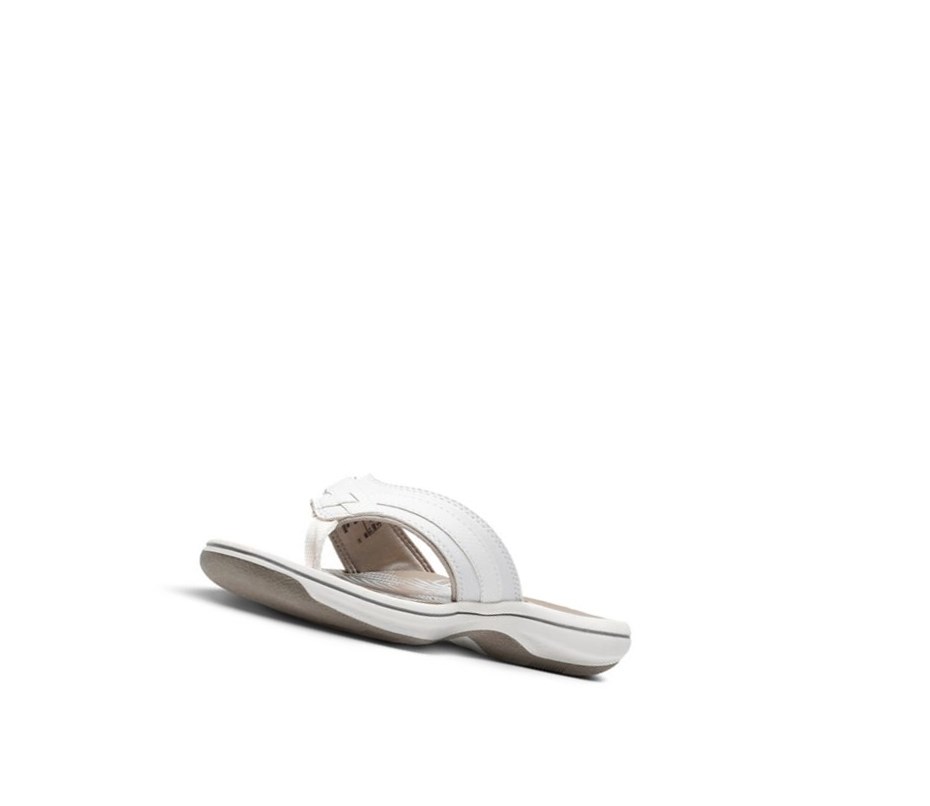 Chanclas Clarks Brinkley Sea Sintetico Mujer Blancas | EWLI-12384