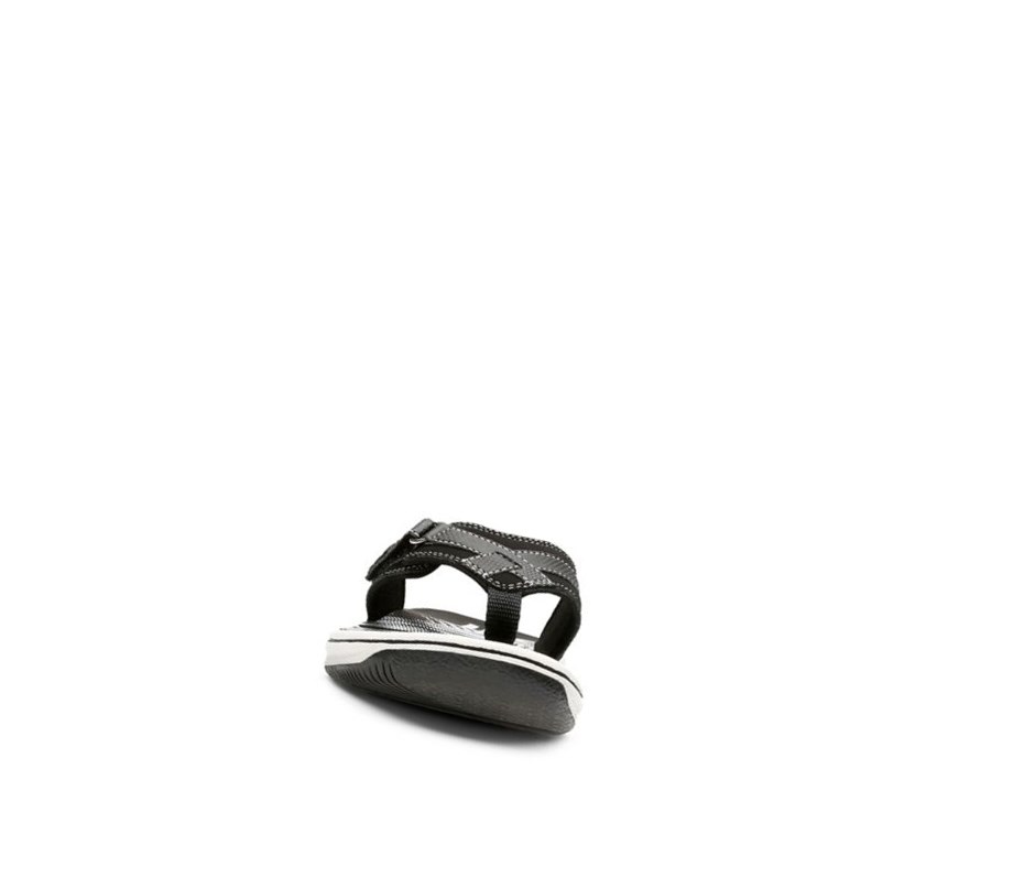 Chanclas Clarks Brinkley Sea Sintetico Mujer Negras | WMVP-20931