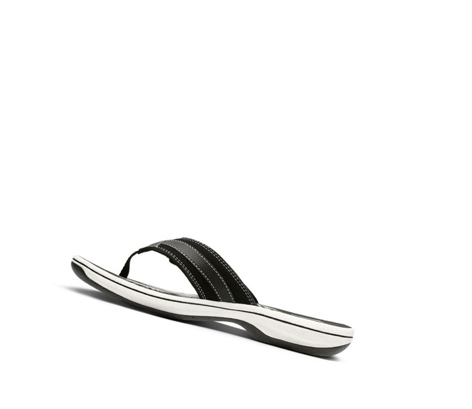 Chanclas Clarks Brinkley Sea Sintetico Mujer Negras | WMVP-20931