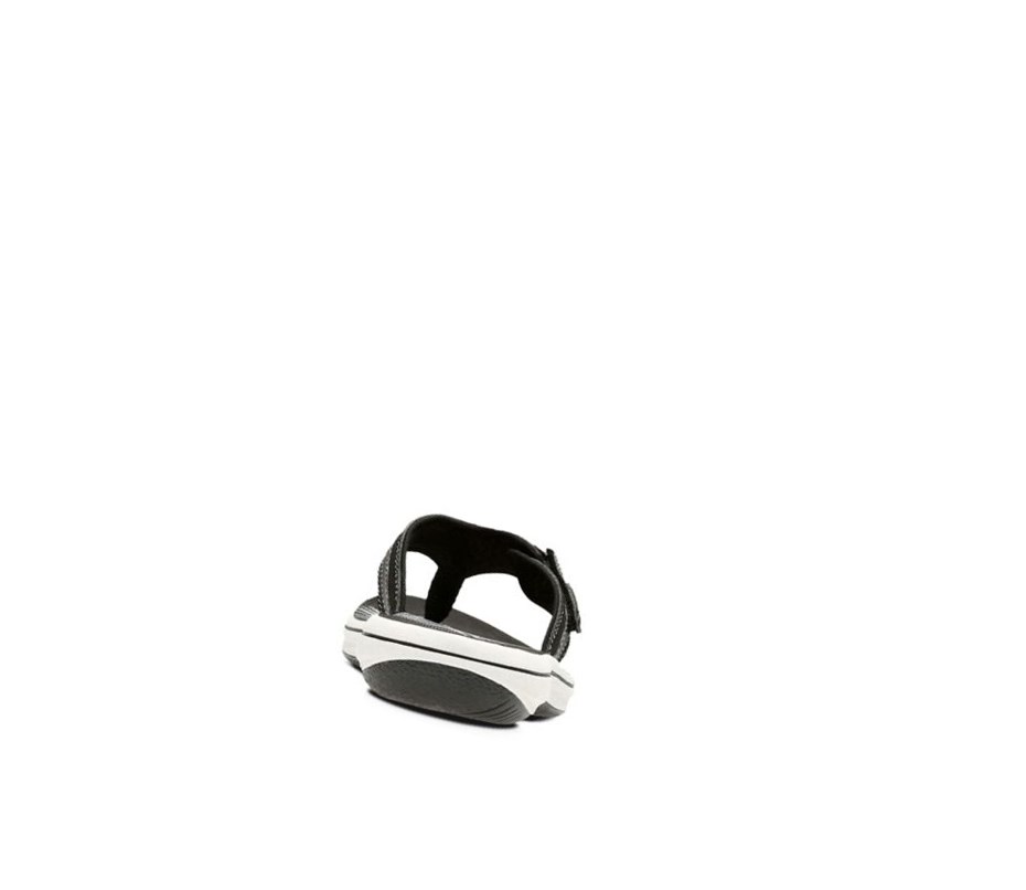 Chanclas Clarks Brinkley Sea Sintetico Mujer Negras | WMVP-20931