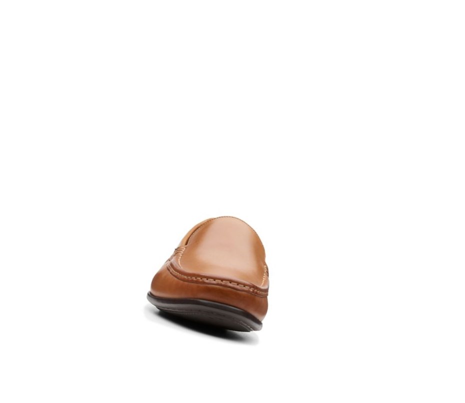 Loafers Clarks Claude Plain Anchos Fit Hombre Marrones | DQBJ-70246