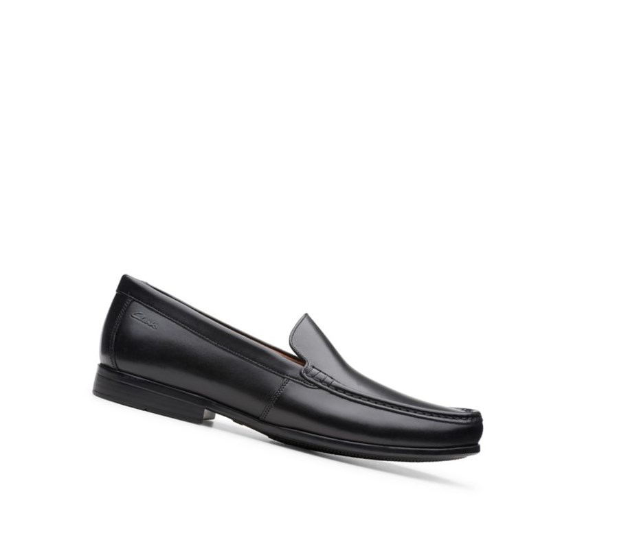 Loafers Clarks Claude Plain Hombre Negras | LUWY-90456