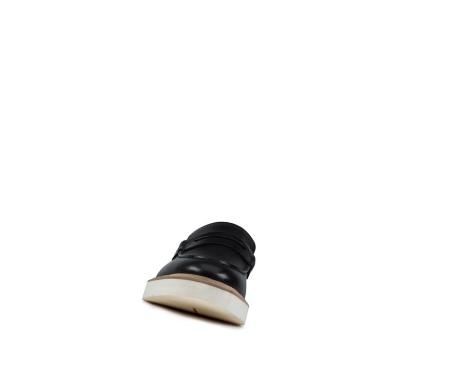 Loafers Clarks Ernest Free Cuero Hombre Negras | PJEG-95706