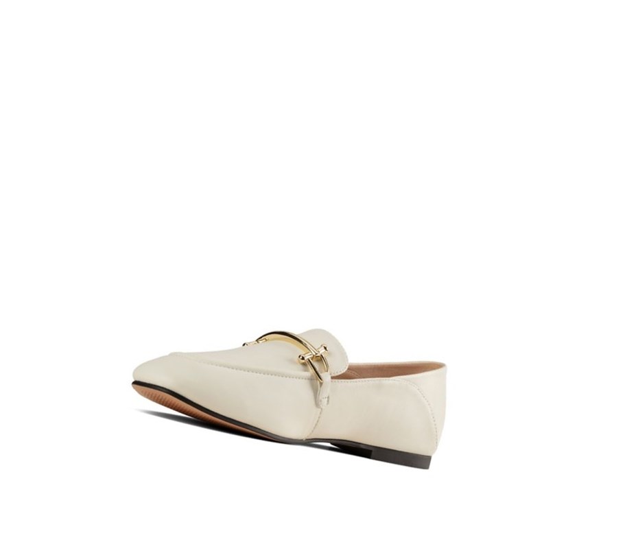 Loafers Clarks Pure 2 Cuero Mujer Blancas | YLQV-94872