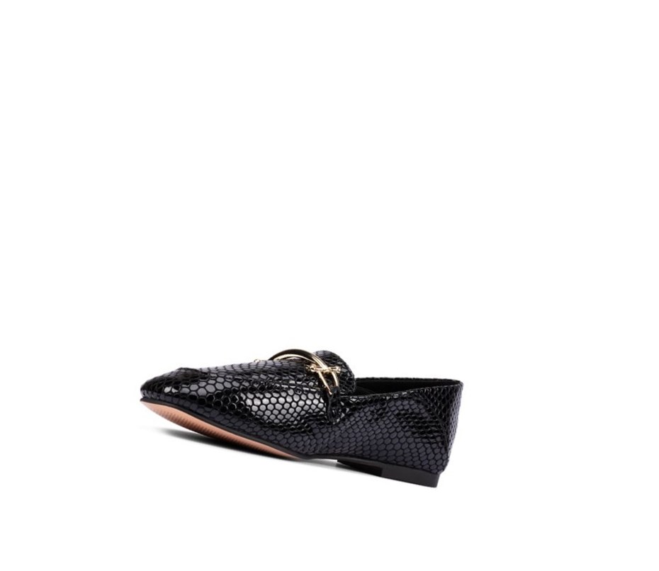 Loafers Clarks Pure 2 Cuero Mujer Negras | CBKG-64725