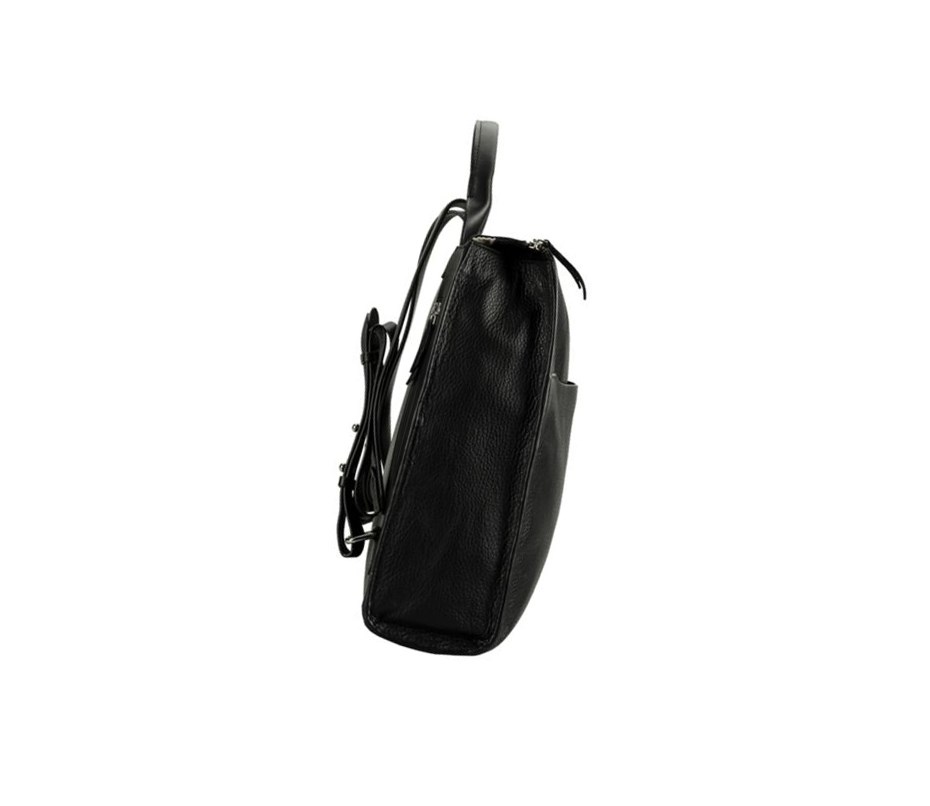 Mochilas Clarks The Hayle Large Cuero Mujer Negras | HMKN-58467