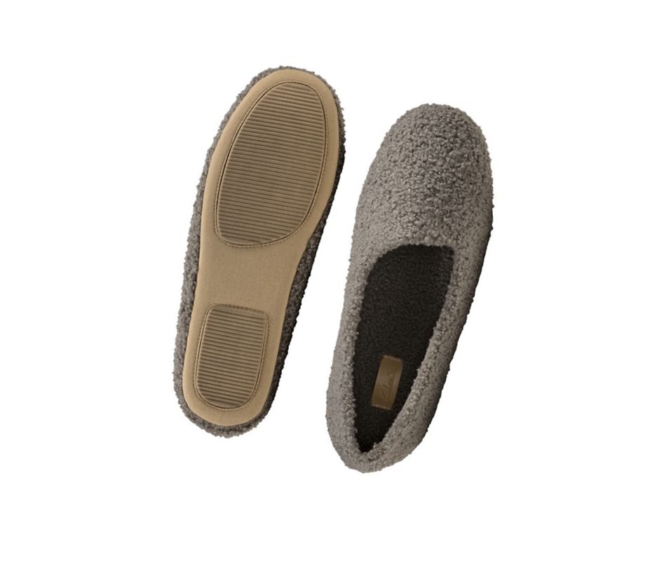 Pantuflas Clarks Cozily Snug Mujer Gris | TOBF-19827