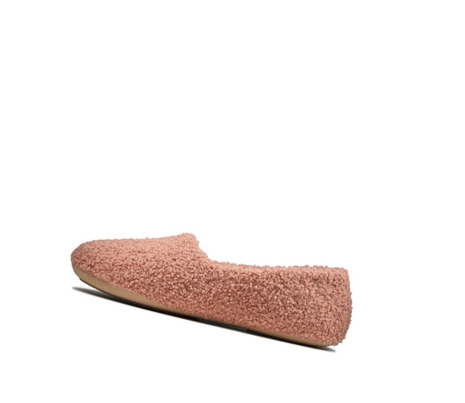 Pantuflas Clarks Cozily Snug Mujer Rosas Oscuro | TPKM-28734