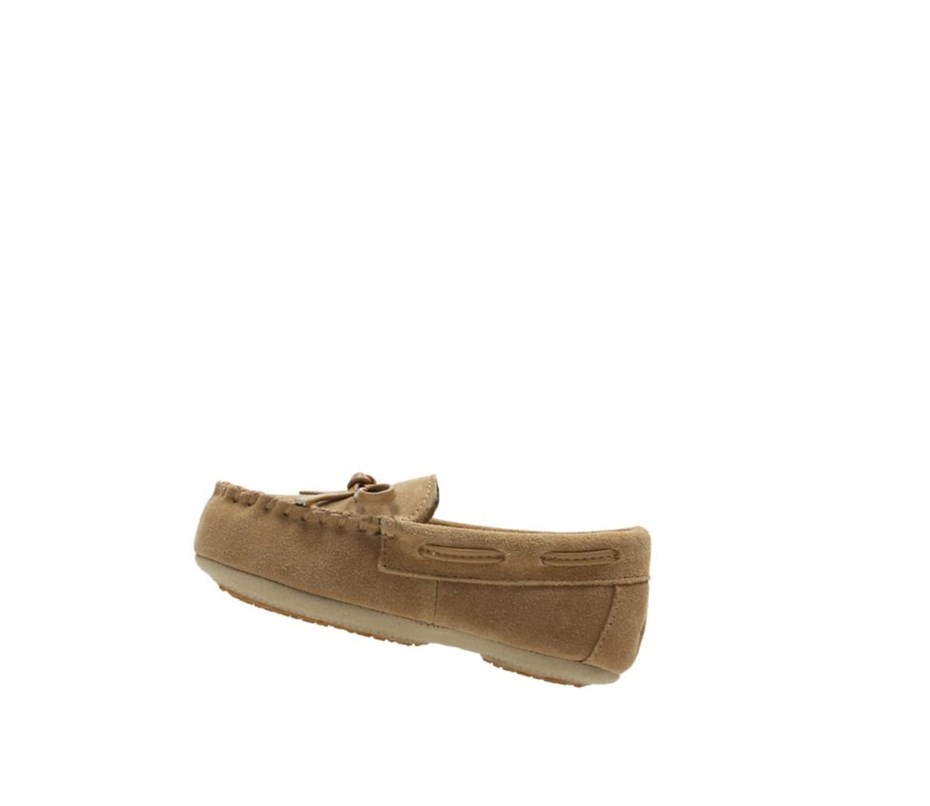 Pantuflas Clarks Crackling Flo Gamuza Niño Marrones | BQWT-54876