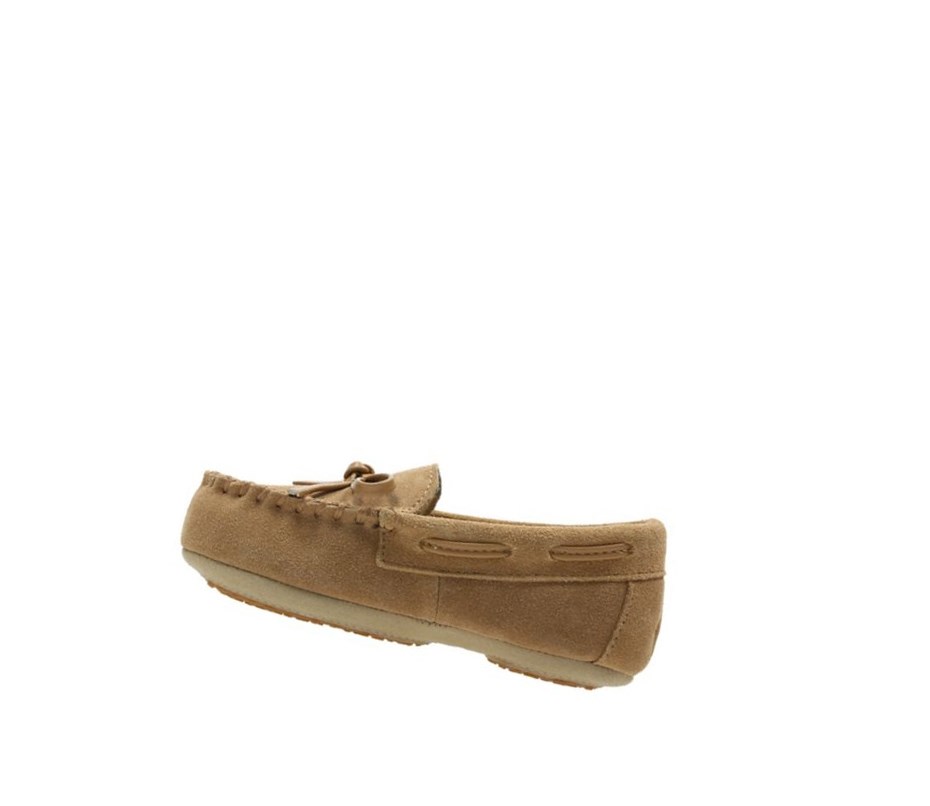 Pantuflas Clarks Crackling Flo Gamuza Niña Marrones | IKEY-81365