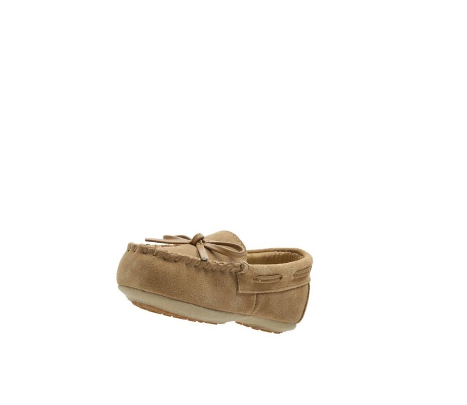 Pantuflas Clarks Crackling Flo Gamuza Niño Marrones | KNOR-90134