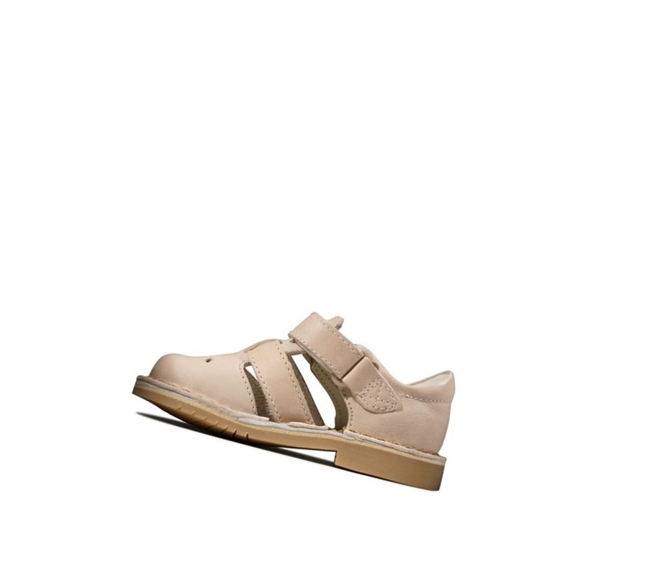 Sandalias Casuales Clarks Comet Sand Cuero Niña Arena | QVTC-16032