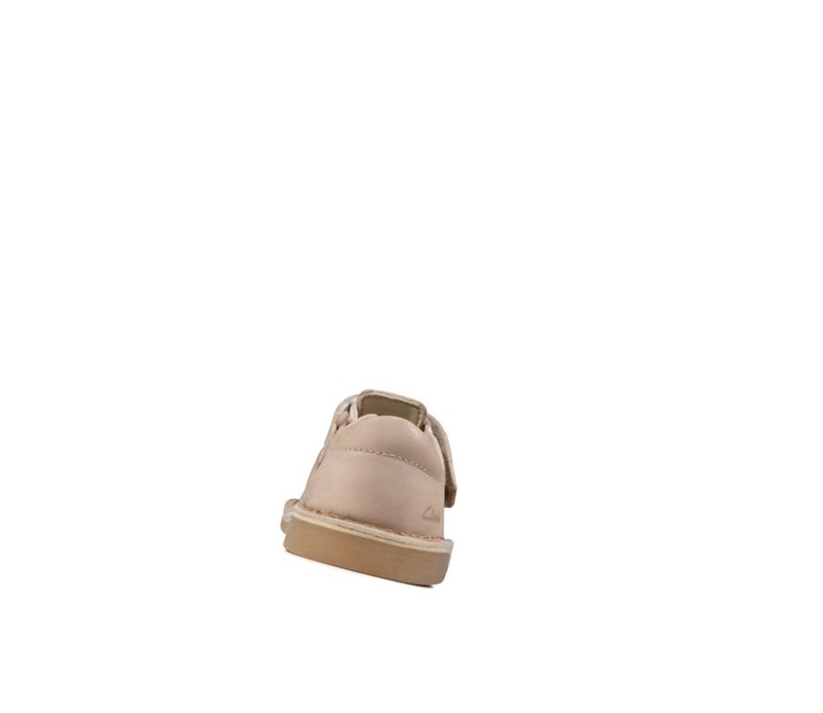 Sandalias Casuales Clarks Comet Sand Cuero Niña Arena | QVTC-16032