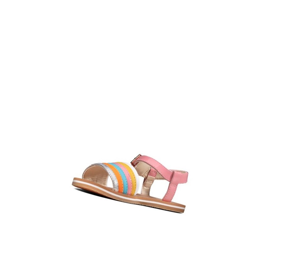 Sandalias Casuales Clarks Finch Stride Cuero Niña Multicolour | BKYA-49670