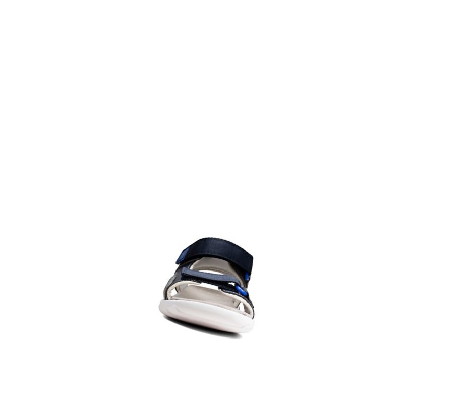 Sandalias Casuales Clarks Rocco Tide Cuero Niño Azul Marino | XPLD-82460