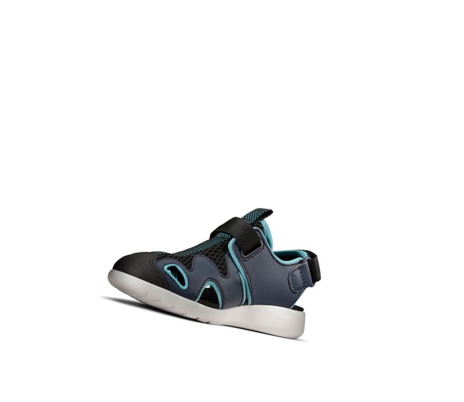 Sandalias Casuales Clarks Scape Surf Sintetico Niño Azul Marino | GCTN-19062