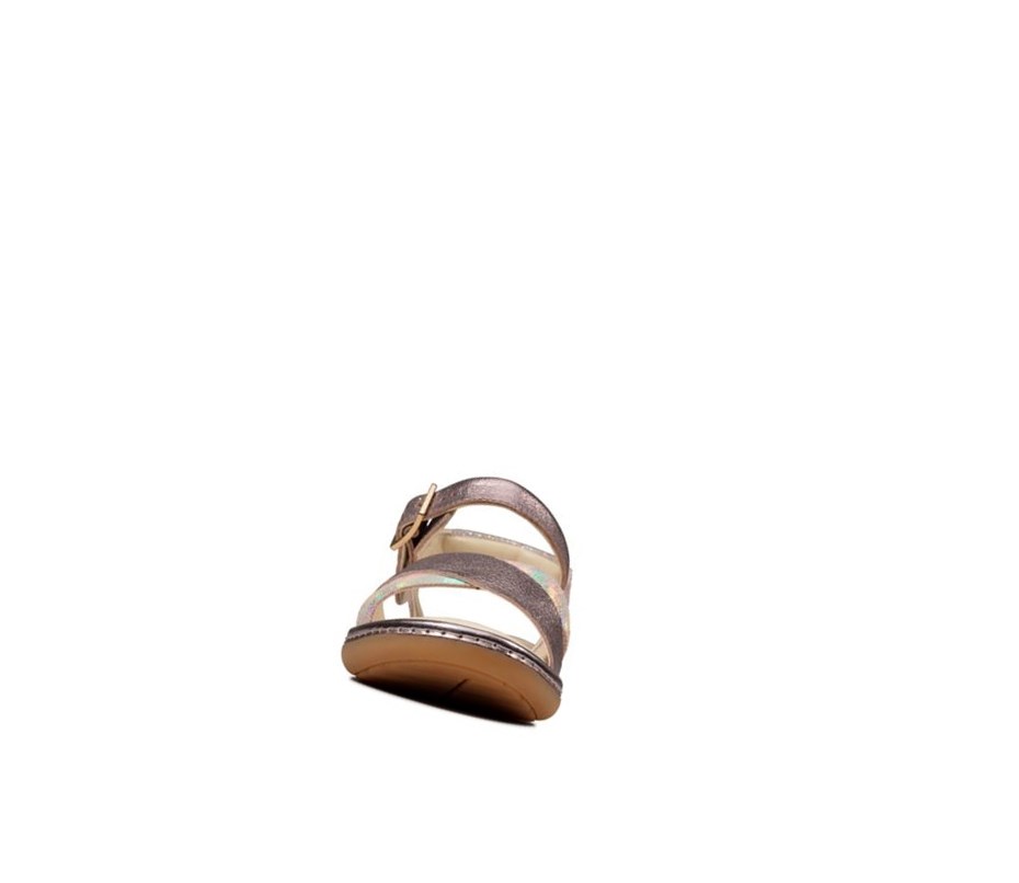 Sandalias Casuales Clarks Skylark Pure Cuero Niña Rosas | KODA-94356