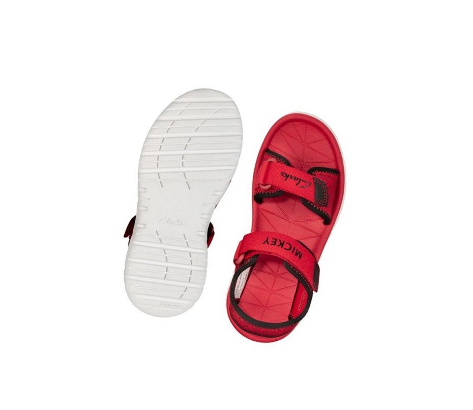 Sandalias Casuales Clarks Surfing Glove Niño Rojas | THWJ-56974