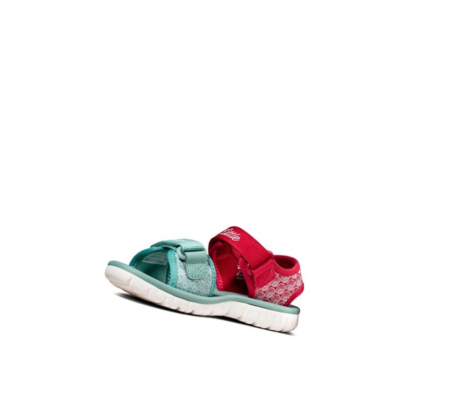 Sandalias Casuales Clarks Surfing Sea Niña Rojas | RSYL-74652