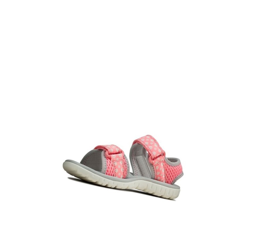 Sandalias Casuales Clarks Surfing Tide Niño Rosas | YHER-16307