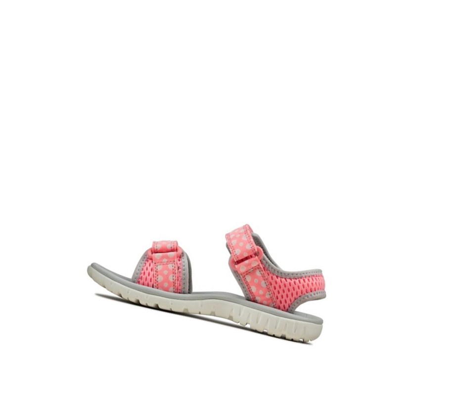 Sandalias Casuales Clarks Surfing Tide Niño Rosas | YHER-16307