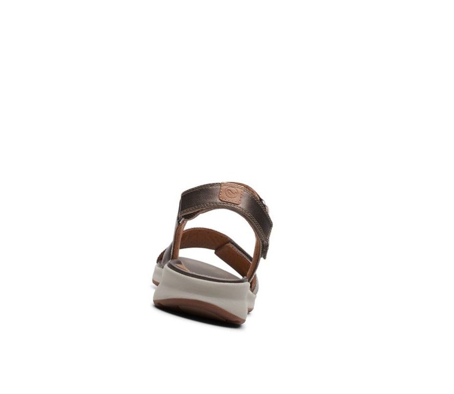 Sandalias Planas Clarks Un Adorn Calm Mujer Cobra Metal | WXHV-49015