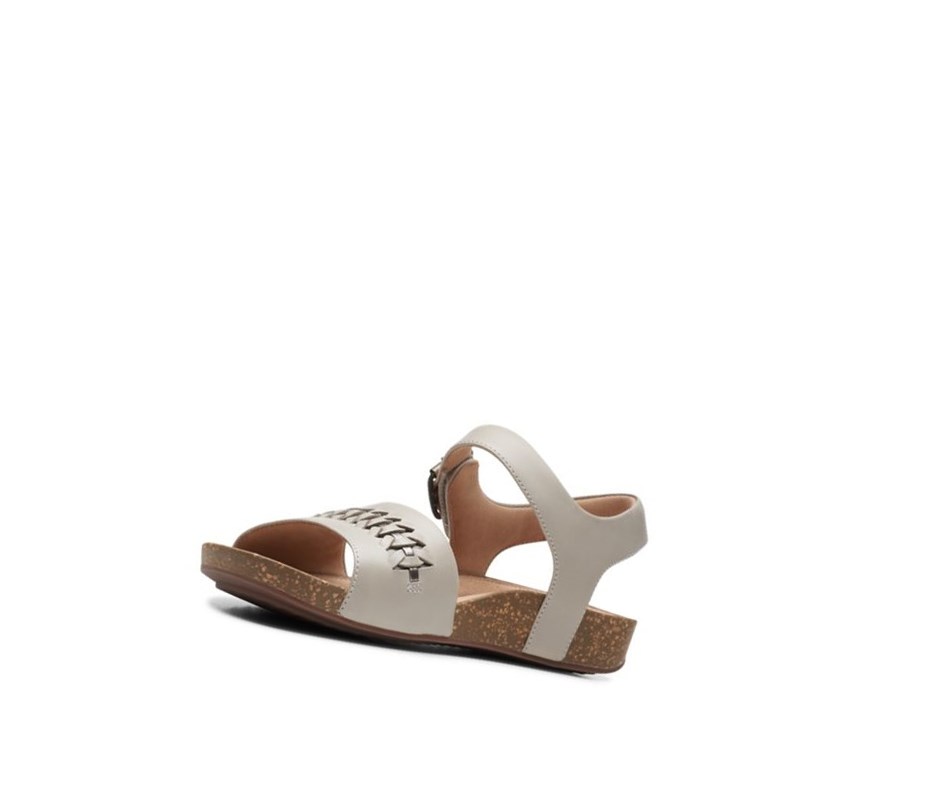 Sandalias Planas Clarks Un Perri Way Cuero Mujer Doradas | JIKD-51370