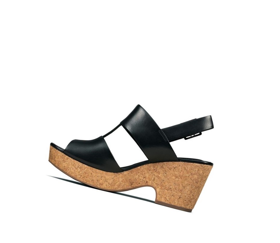 Sandalias Tacones Clarks Maritsa Glad Cuero Mujer Negras | RGPF-42865