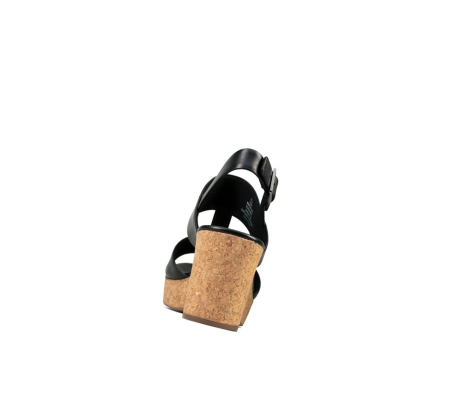 Sandalias Tacones Clarks Maritsa Glad Cuero Mujer Negras | RGPF-42865