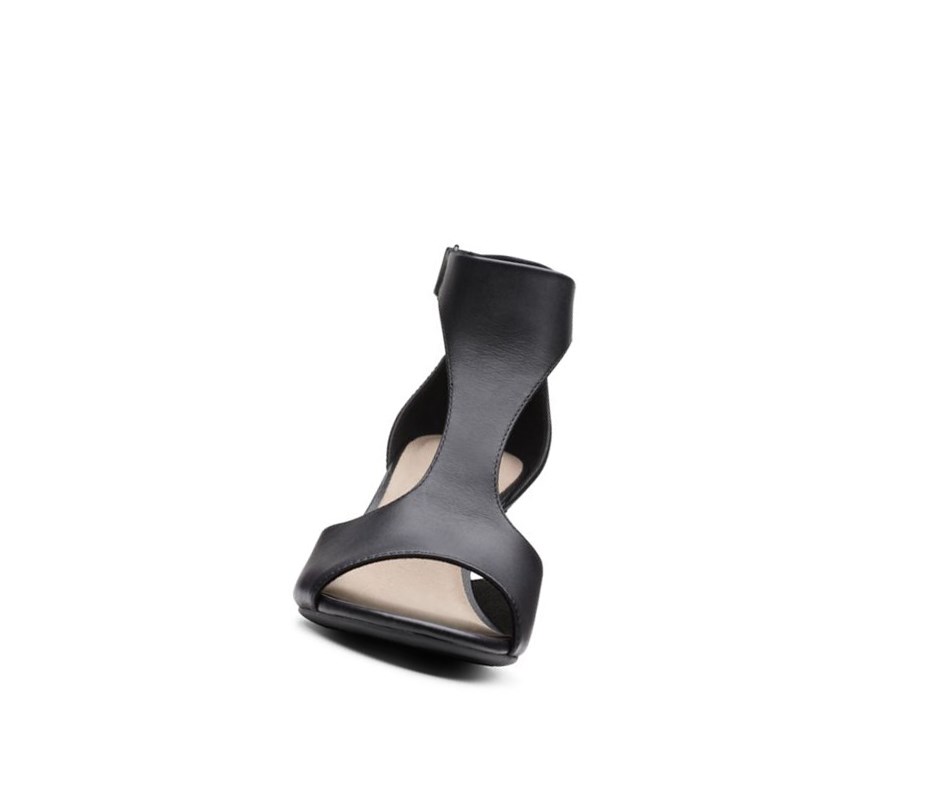 Tacones Clarks Alice Flame Cuero Mujer Negras | FHJL-58930