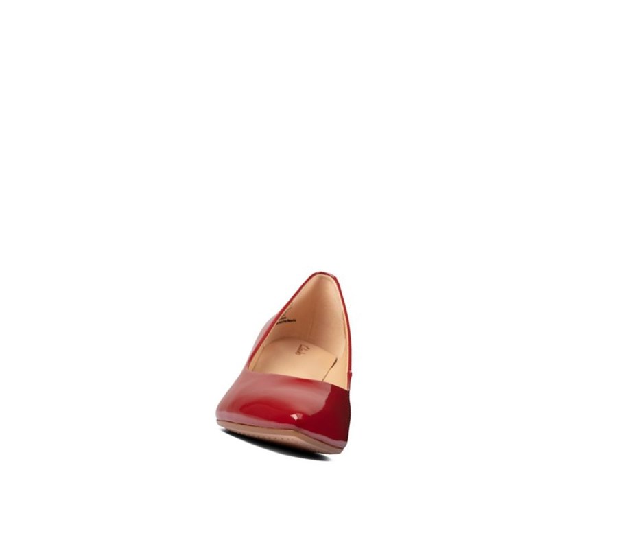 Tacones Clarks Laina 55 Court Gamuza Mujer Rojas | LGQJ-41257