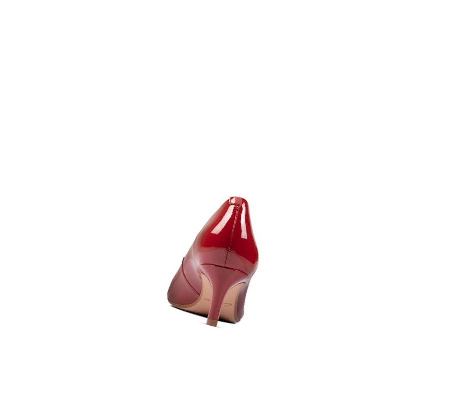 Tacones Clarks Laina 55 Court Gamuza Mujer Rojas | LGQJ-41257