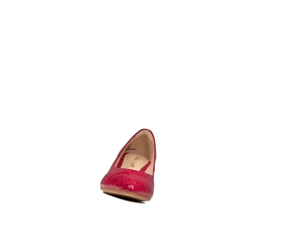 Tacones Clarks Laina 55 Cuero Mujer Fucsia | HPYI-06593