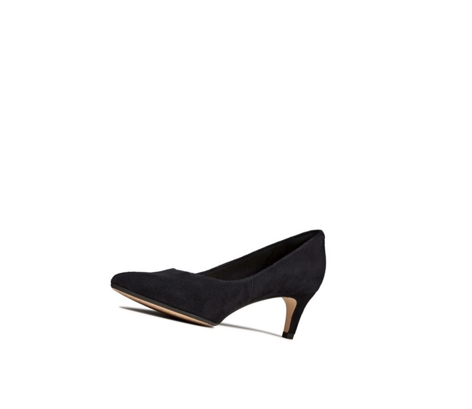 Tacones Clarks Laina 55 Gamuza Mujer Negras | NUJF-41579