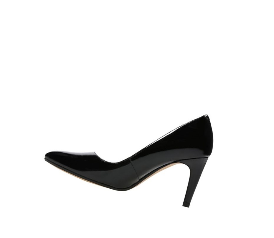 Tacones Clarks Laina Rae Charol Cuero Mujer Negras | KNGE-43026