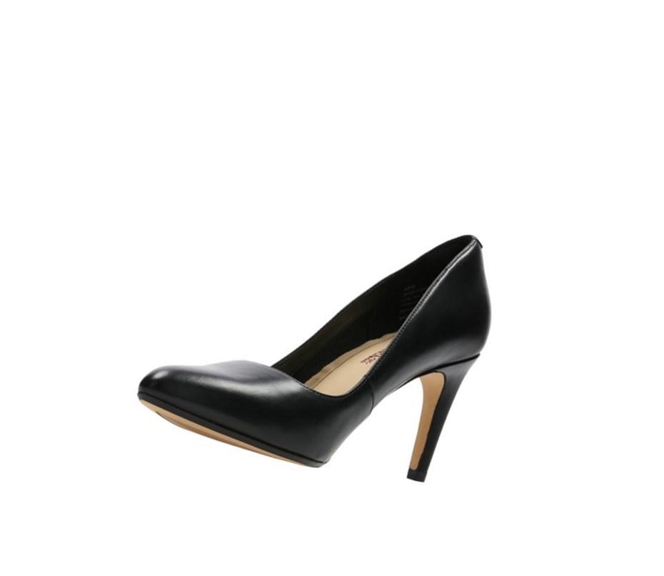 Tacones Clarks Laina Rae Cuero Mujer Negras | CLVN-49675