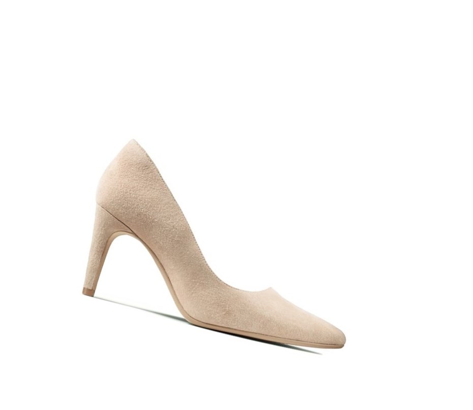 Tacones Clarks Laina Rae Gamuza Mujer Arena | CSGK-38462