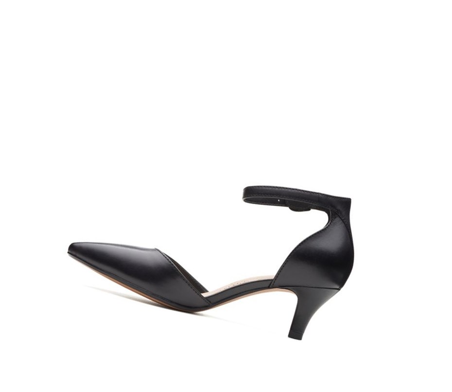 Tacones Clarks Linvale Edyth Cuero Mujer Negras | HEIF-98643