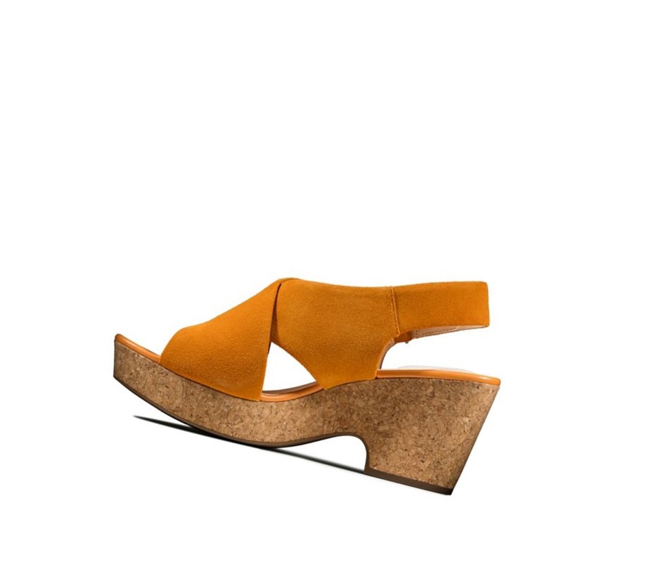 Tacones Clarks Maritsa Lara Gamuza Mujer Naranjas | JDEF-74890