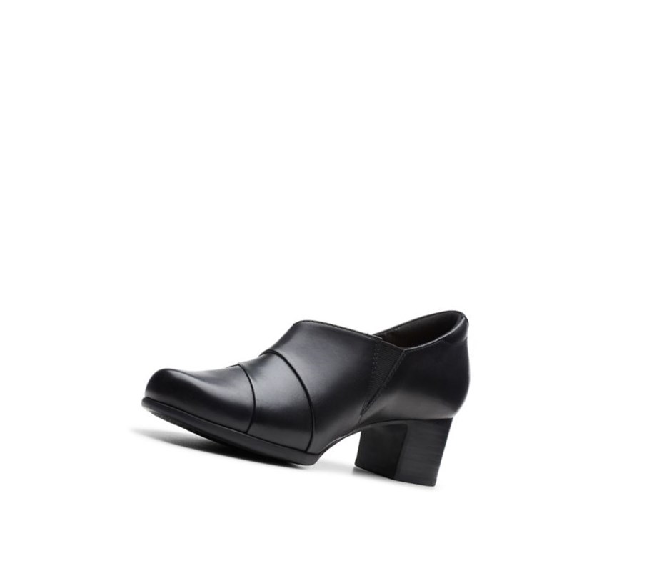 Tacones Clarks Un Damson Adele Cuero Mujer Negras | CHLN-01395