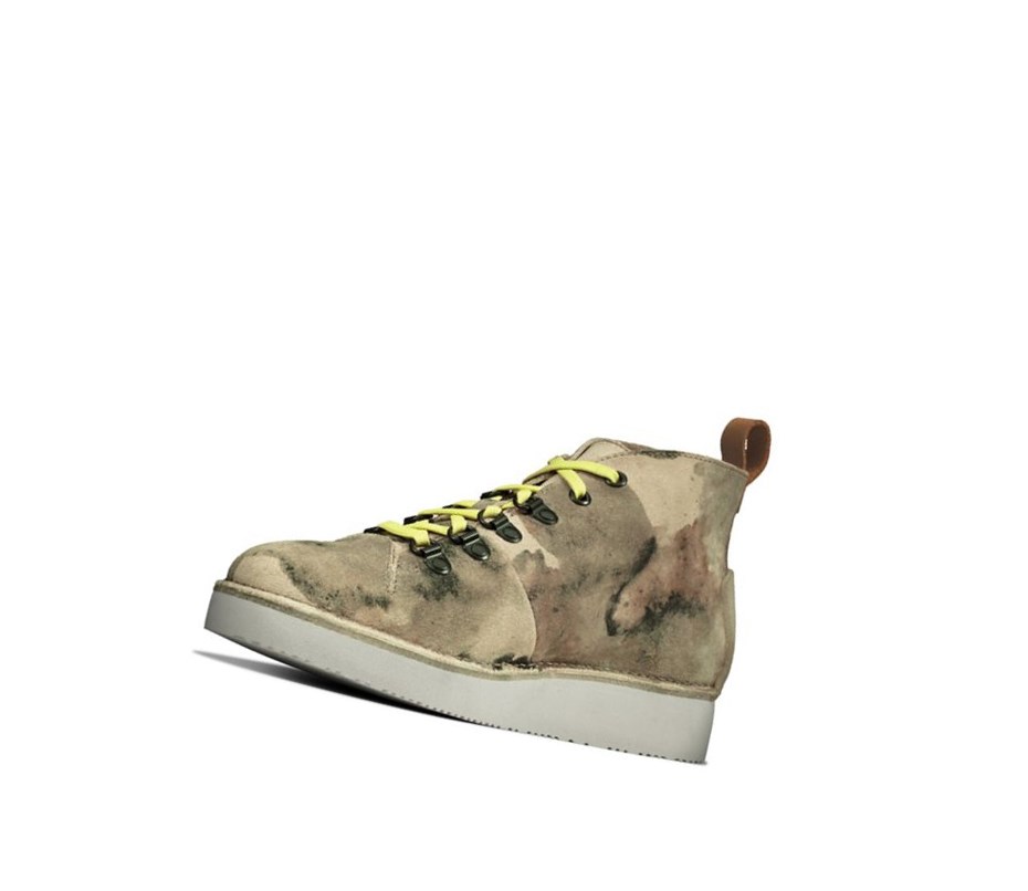 Wallabee Boots Clarks Nala Hike Mujer Blancas Camuflaje | XCHZ-61503