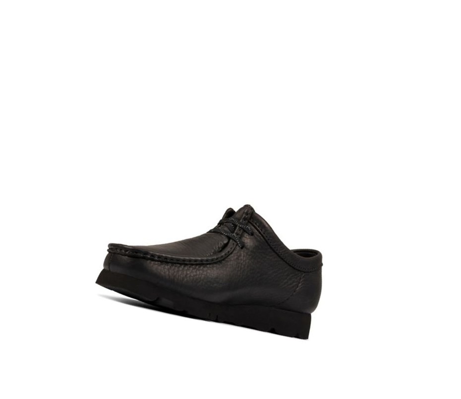 Wallabee Clarks Gore-tex Cuero Hombre Negras | WVUM-35091